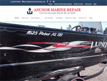 Tablet Screenshot of anchormarinerepair.com